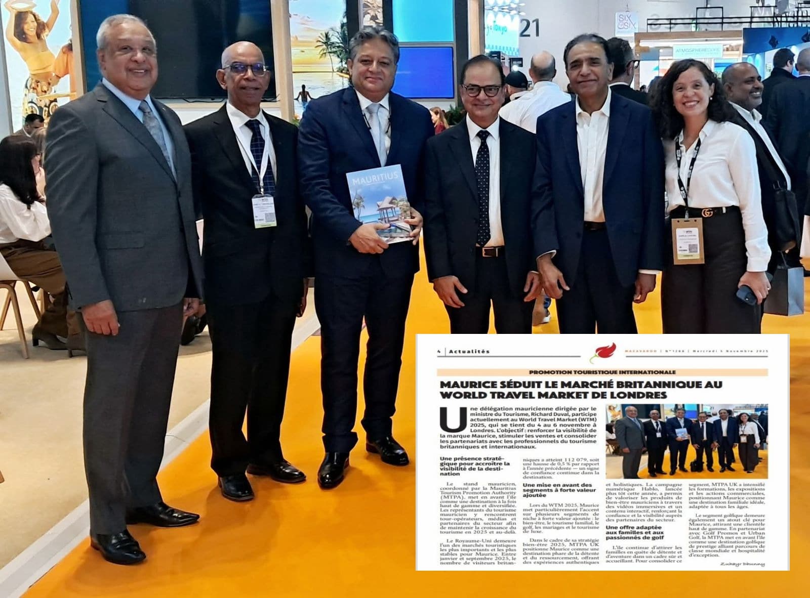 Mauritius Holidays Direct representatives at World Travel Market London